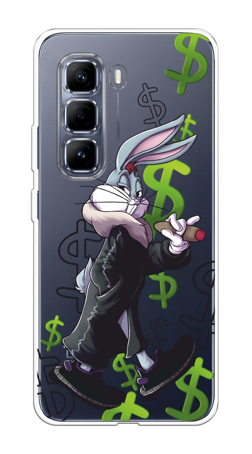 

Чехол на Infinix Hot 50 Pro Rich Bugs Bunny, Зеленый;черный;голубой, 3106950-1