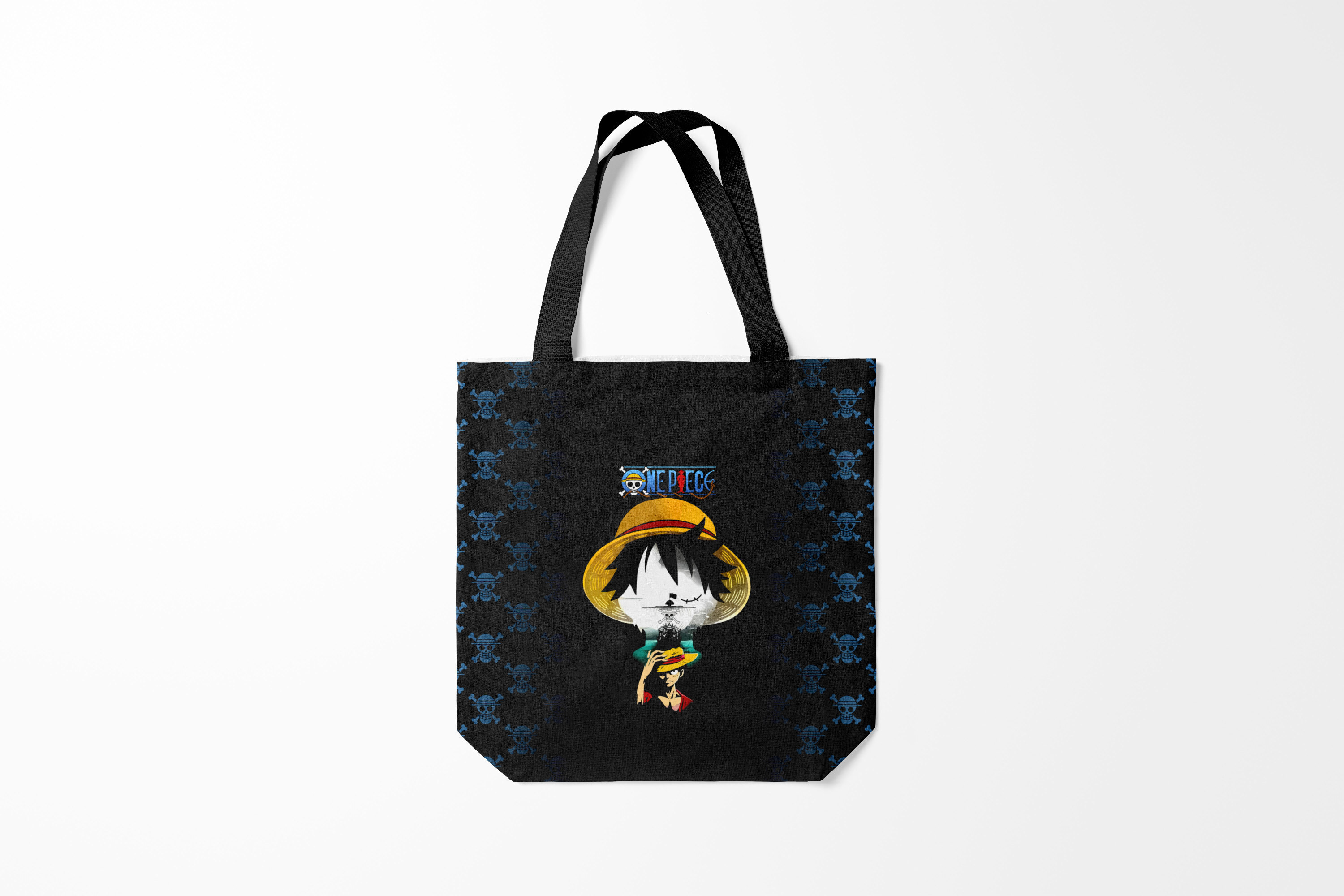 

Сумка шoппер унисекс Burnettie One Piece Луффи капитан пиратов, черный, One Piece Луффи капитан пиратов