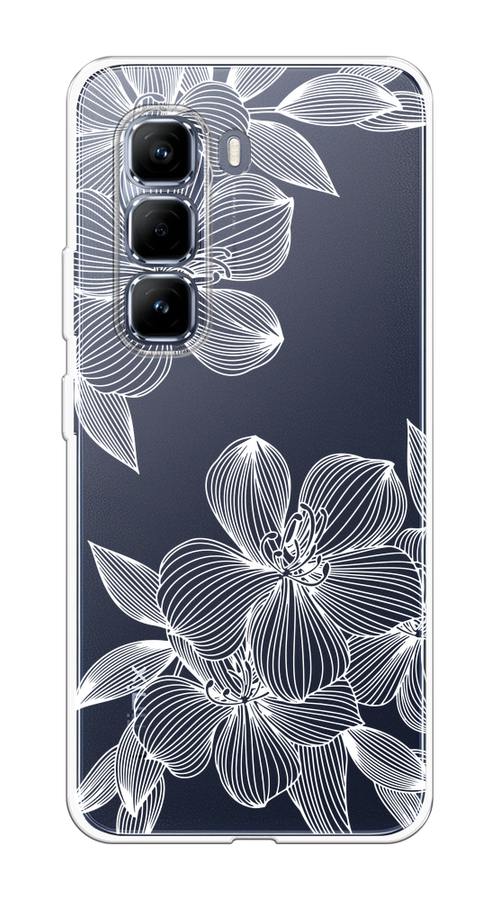 

Чехол на Infinix Hot 50 Pro Крокус, Белый;прозрачный, 3106950-1