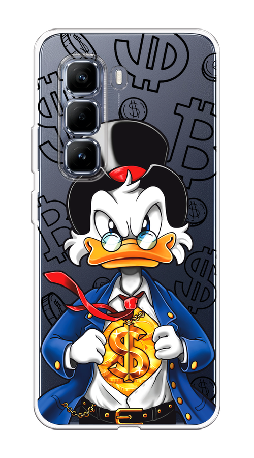 

Чехол на Infinix Hot 50 Pro Scrooge Goldman, Черный;белый;синий, 3106950-1