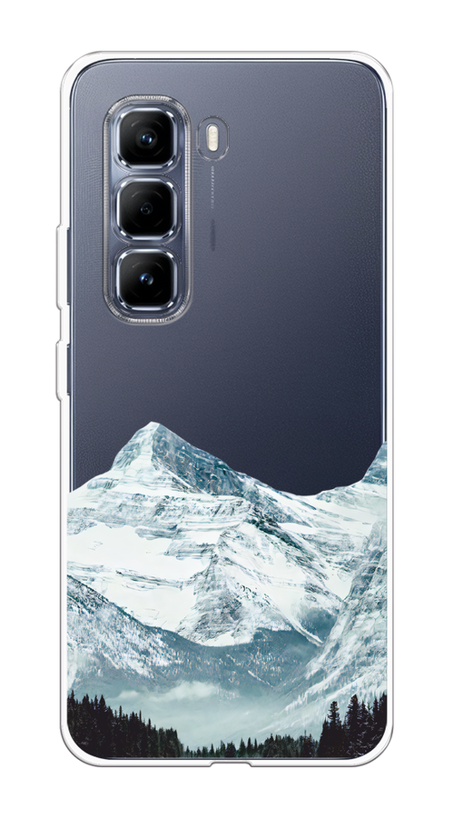 

Чехол на Infinix Hot 50 Pro Горы арт 1, Белый;зеленый, 3106950-1