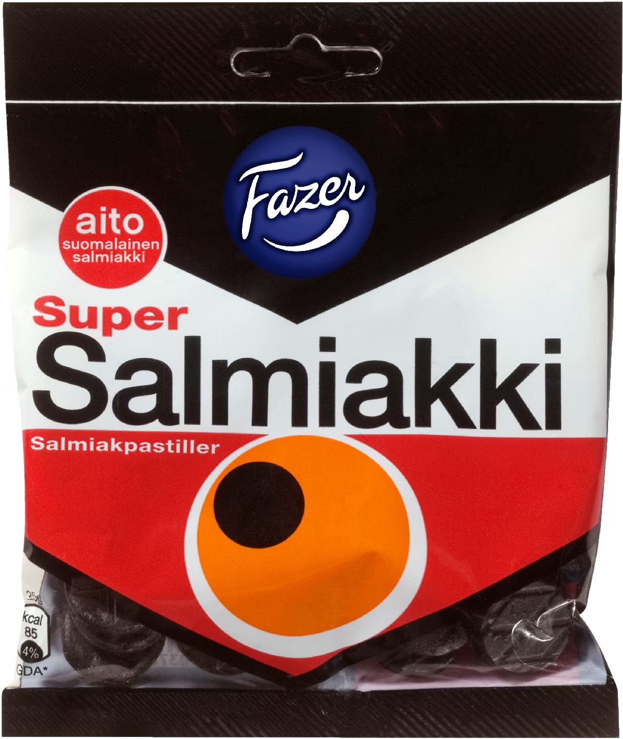 Конфеты-пастилки Fazer Super Salmiakki сальмиакки, 80 г