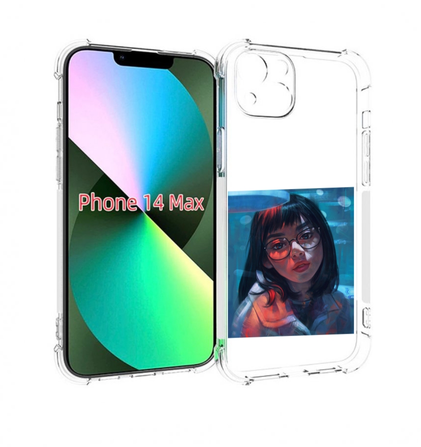 

Чехол MyPads девушка-под-красным-светом для iPhone 14 Plus (6.7), Прозрачный, Tocco