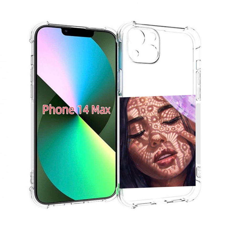 

Чехол MyPads девушка-под-кружевами женский для iPhone 14 Plus (6.7), Прозрачный, Tocco
