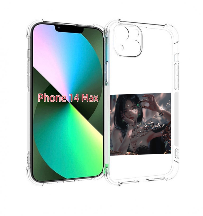 

Чехол MyPads девушка-с-алмазом для iPhone 14 Plus (6.7), Прозрачный, Tocco