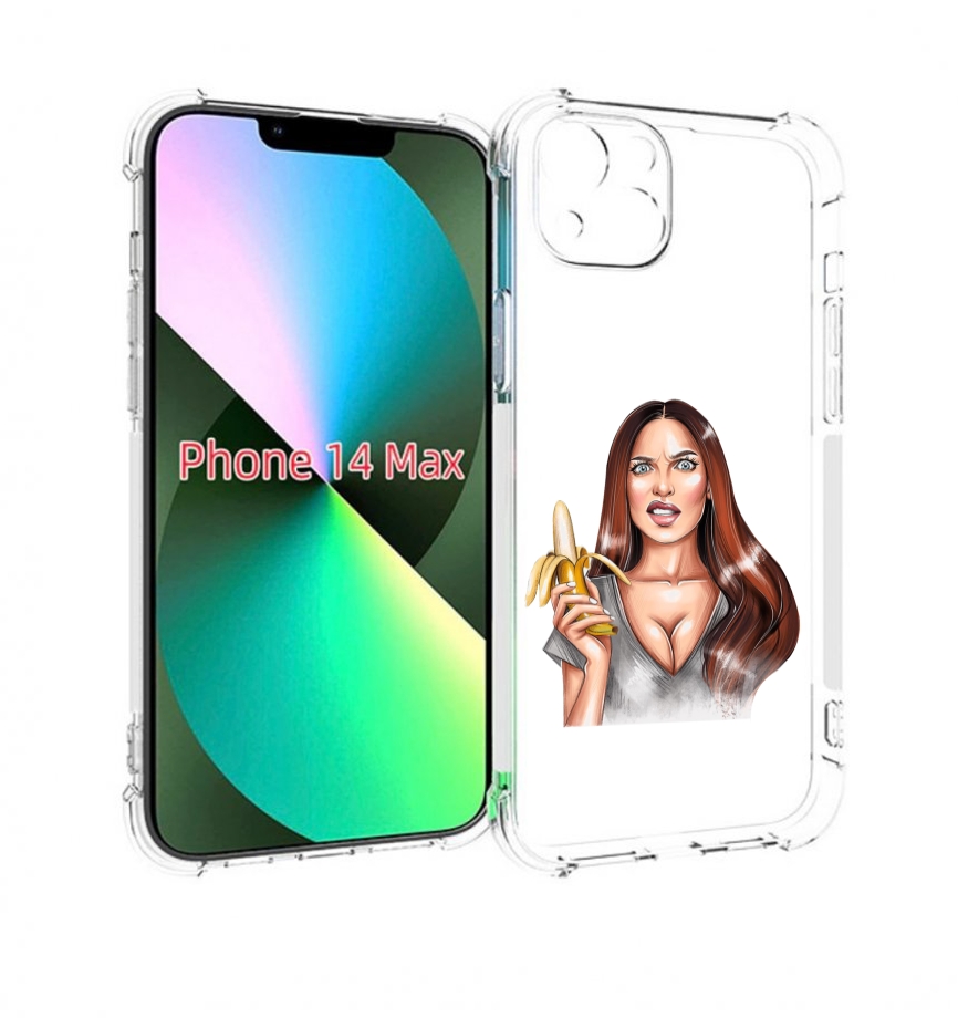 

Чехол MyPads девушка-с-бананом для iPhone 14 Plus (6.7), Прозрачный, Tocco