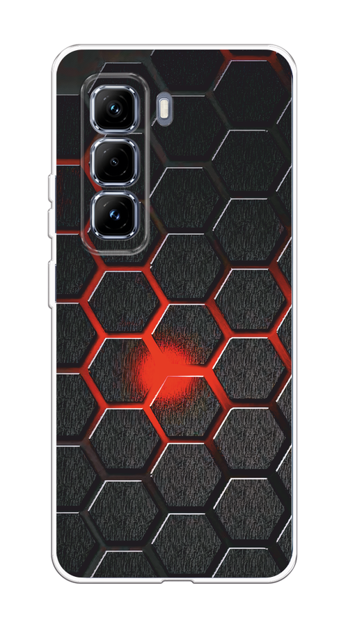

Чехол на Infinix Hot 50 Pro Plus Соты красные, Красный;черный;серый, 3107050-1