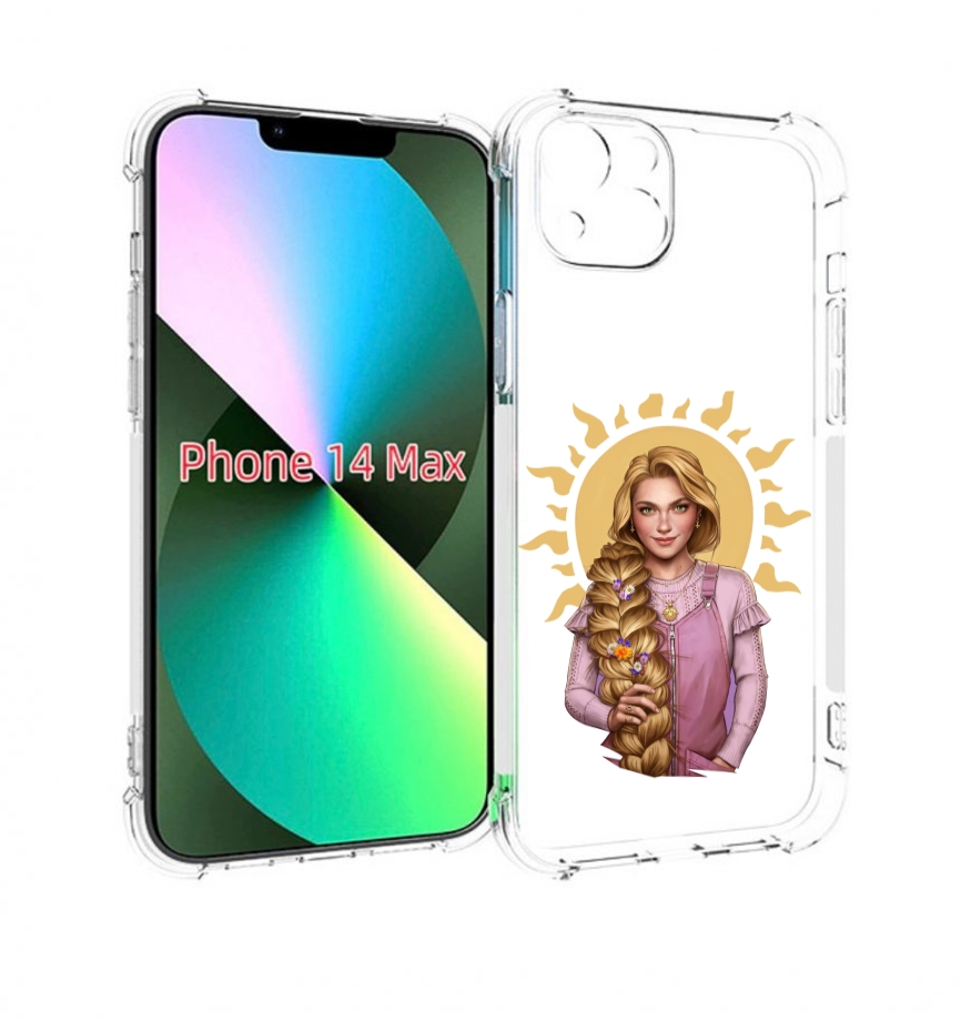 

Чехол MyPads девушка-с-большой-косой для iPhone 14 Plus (6.7), Прозрачный, Tocco