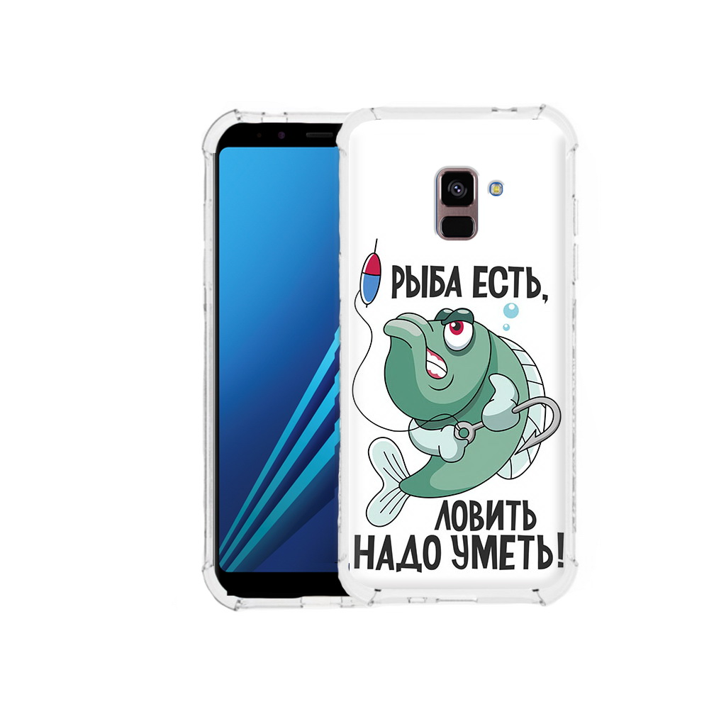

Чехол MyPads Tocco для Samsung Galaxy A8 Plus Рыба есть ,ловить надо уметь, Tocco
