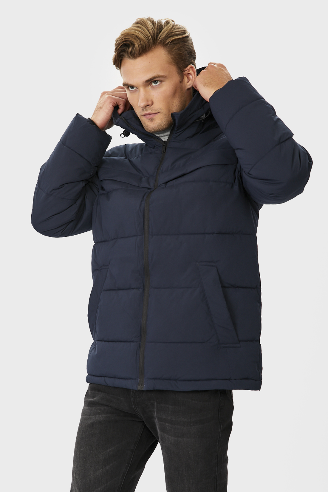 

Зимняя куртка мужская Baon B541807 синяя XXL, Синий, B541807