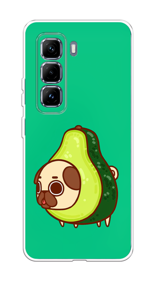 

Чехол на Infinix Hot 50 Pro Plus Мопс авокадик, Зеленый, 3107050-1