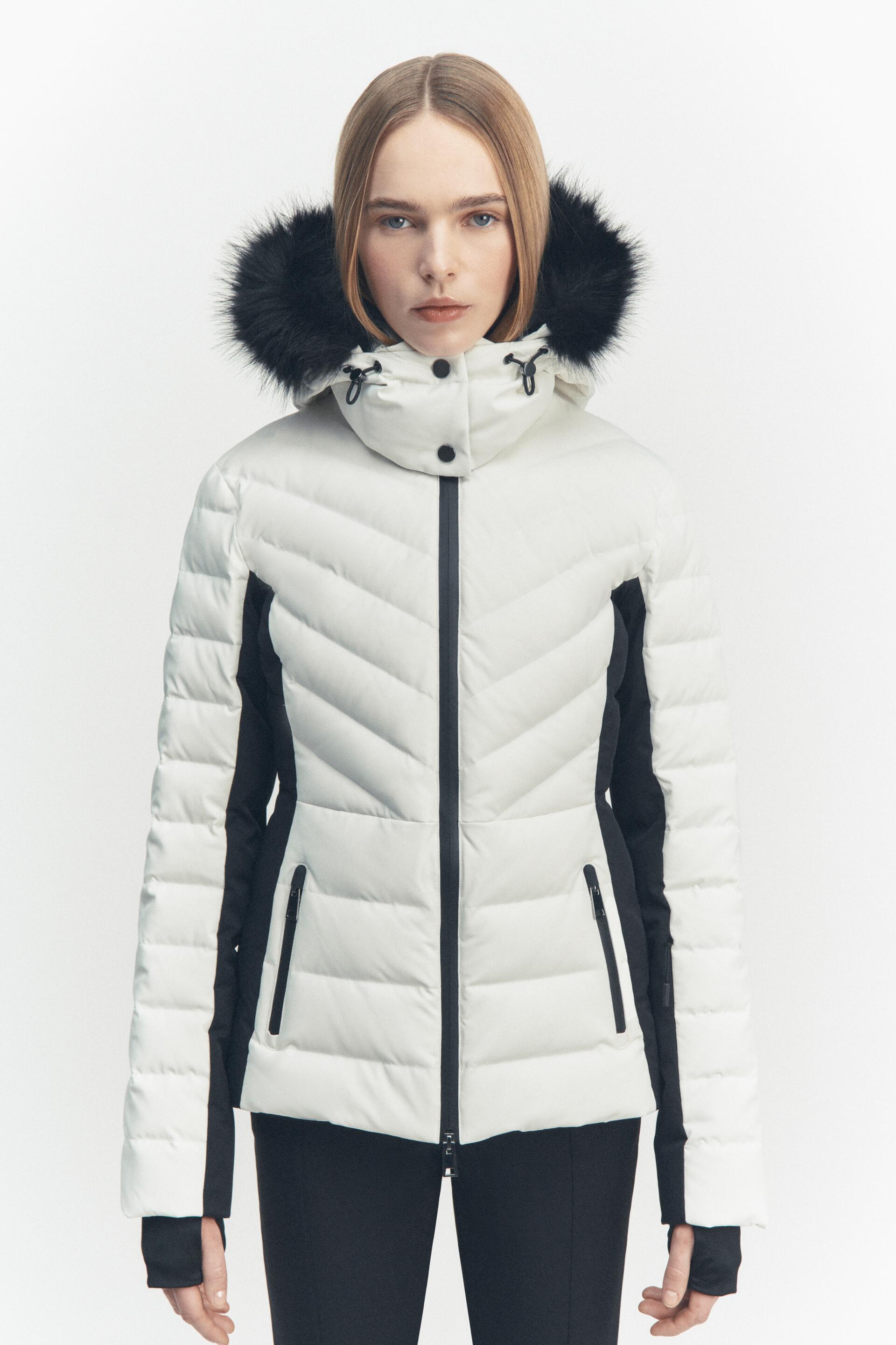 

Пуховик женский ZARA 08073293 белый XS (доставка из-за рубежа), 08073293