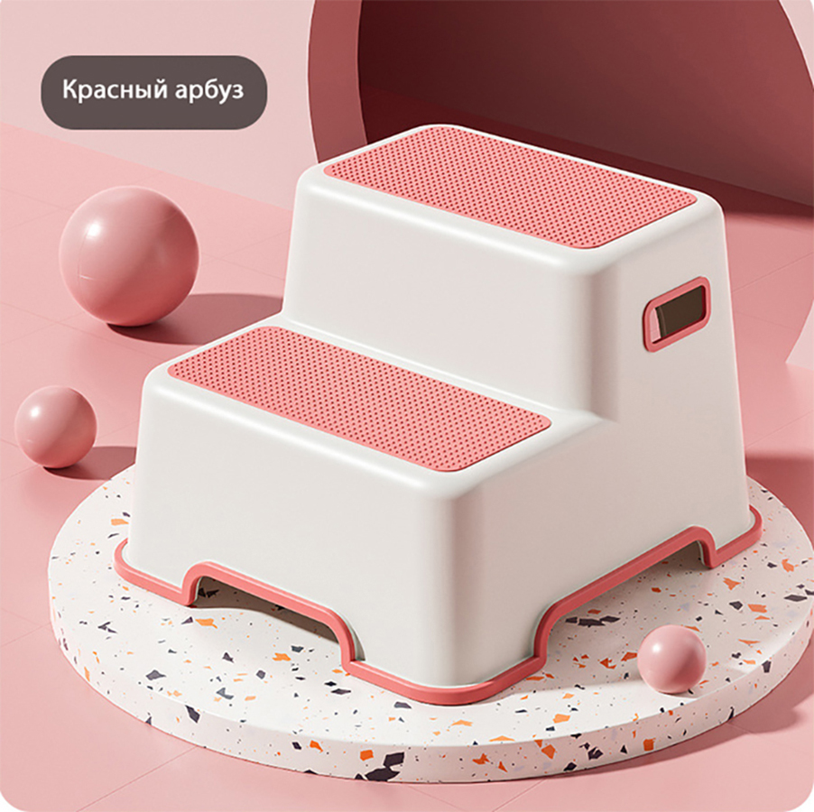 

Ступеньки-подставка детская Maksi kids для раковины и туалета розовые