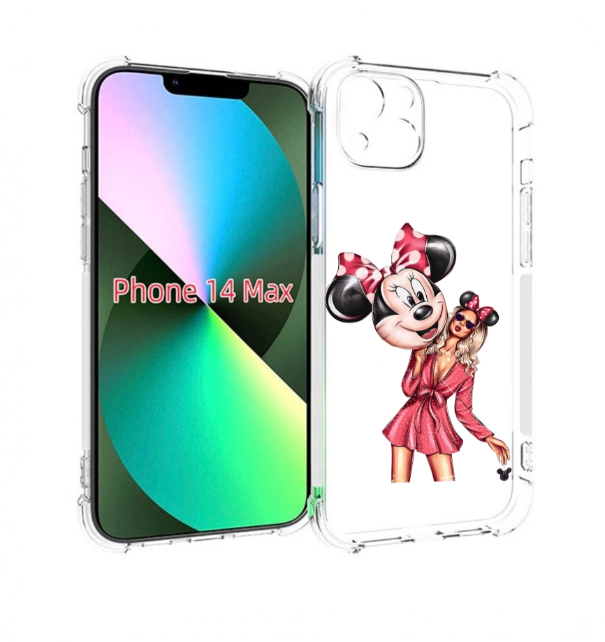 

Чехол MyPads девушка-с-шариком женский для iPhone 14 Plus (6.7), Прозрачный, Tocco