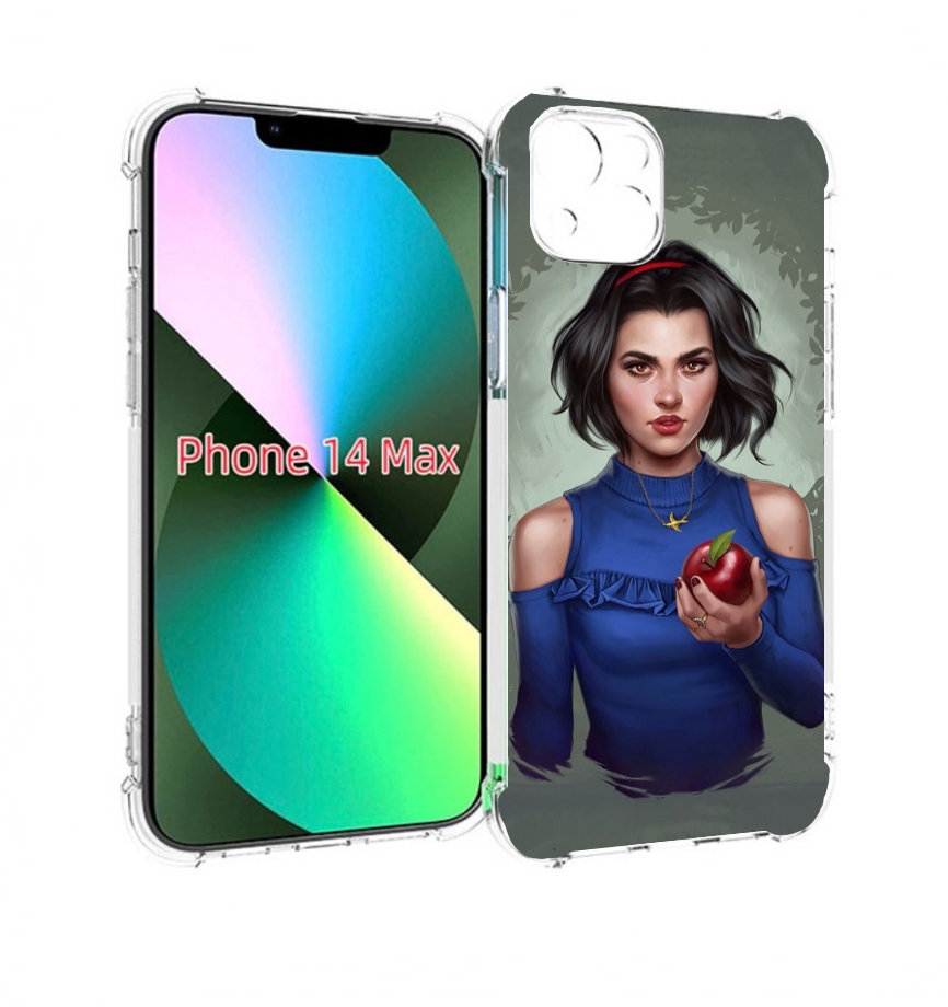 

Чехол MyPads девушка-с-яблоком женский для iPhone 14 Plus (6.7), Прозрачный, Tocco