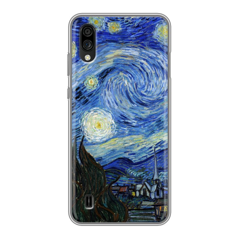 

Дизайнерский силиконовый чехол для ZTE Blade A5 (2020) Звездная ночь