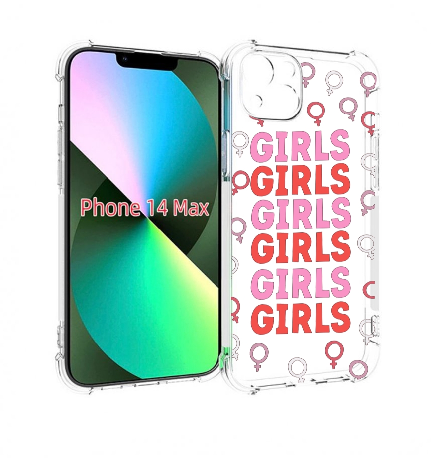 

Чехол MyPads девушки!!! женский для iPhone 14 Plus (6.7), Прозрачный, Tocco