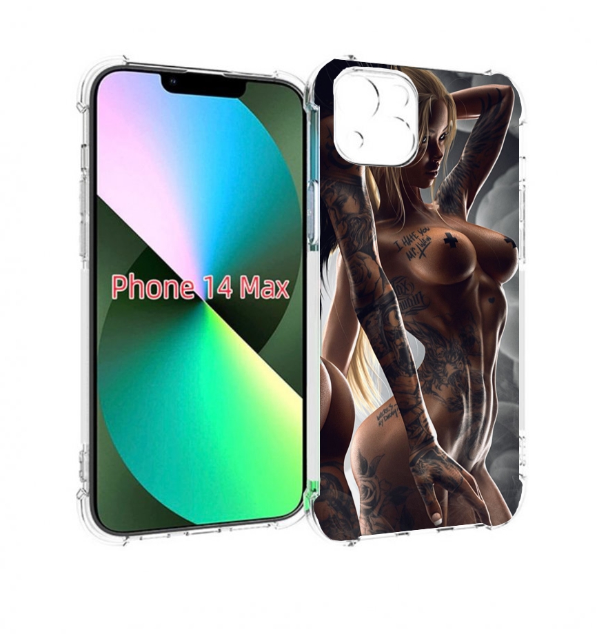 

Чехол MyPads девушки-инь-и-янь-в-татуировках для iPhone 14 Plus (6.7), Прозрачный, Tocco