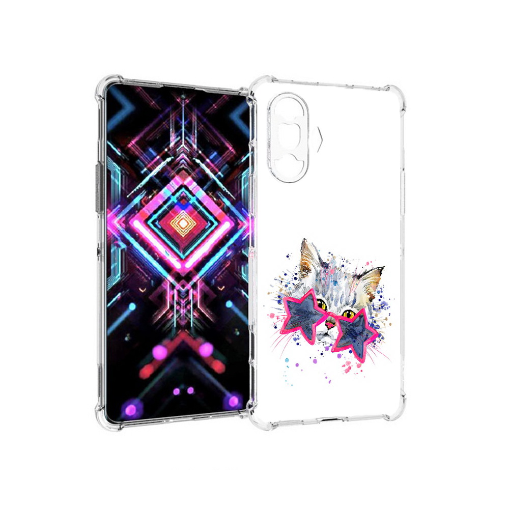 

Чехол MyPads Tocco для Xiaomi Poco F3 GT звездные очки (PT172450.277.353), Прозрачный, Tocco