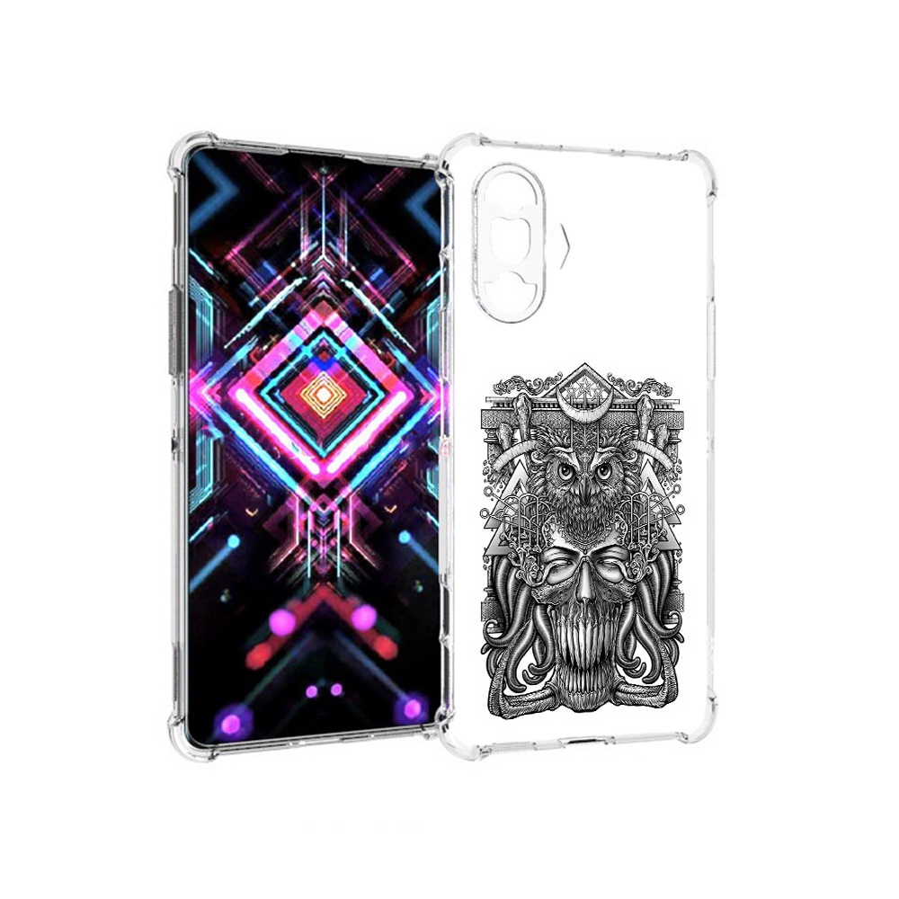 

Чехол MyPads Tocco для Xiaomi Poco F3 GT зубастая сова (PT172450.277.369), Прозрачный, Tocco