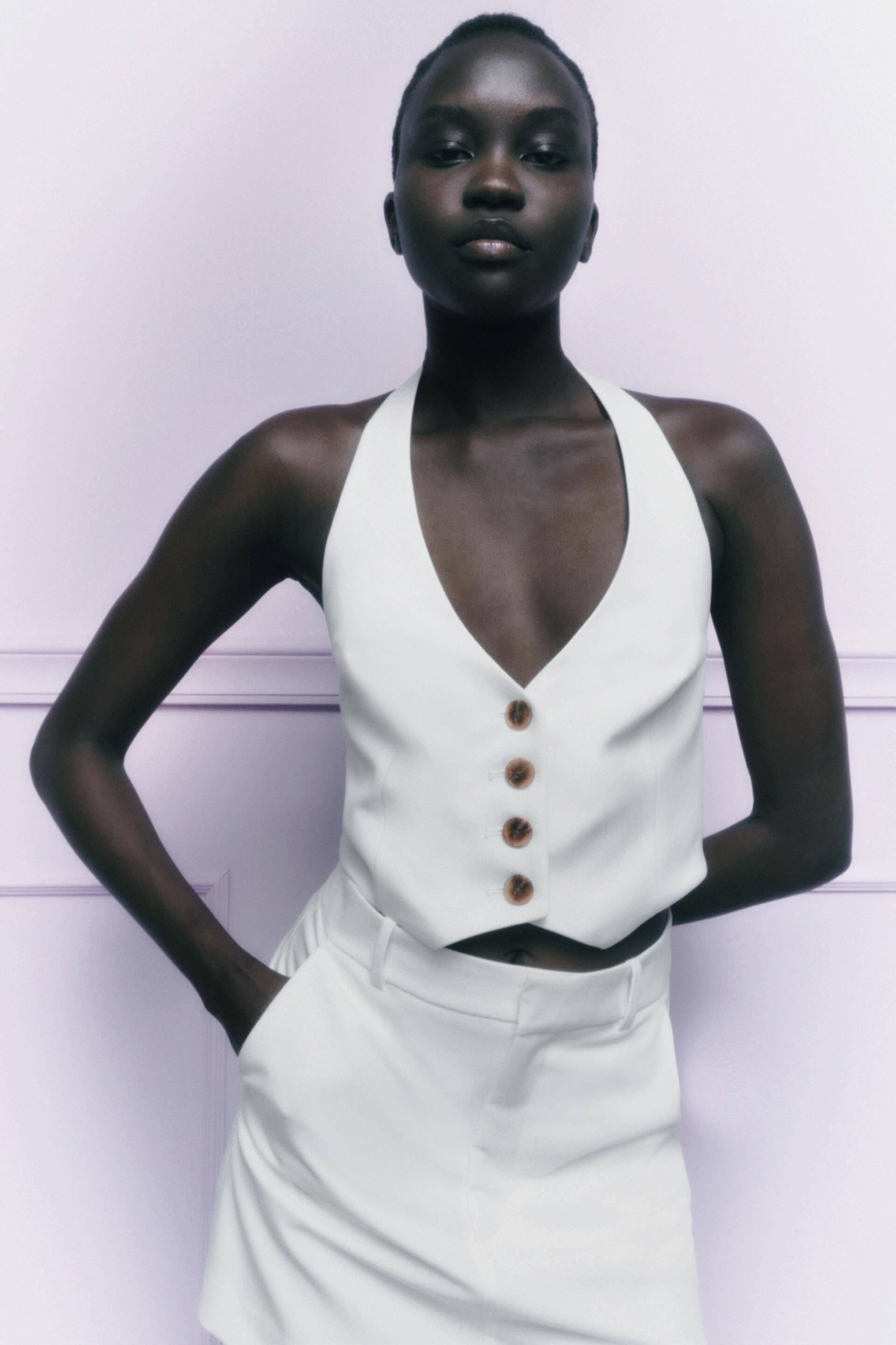 

Жилет женский ZARA 08184730 белый XS (доставка из-за рубежа), 08184730