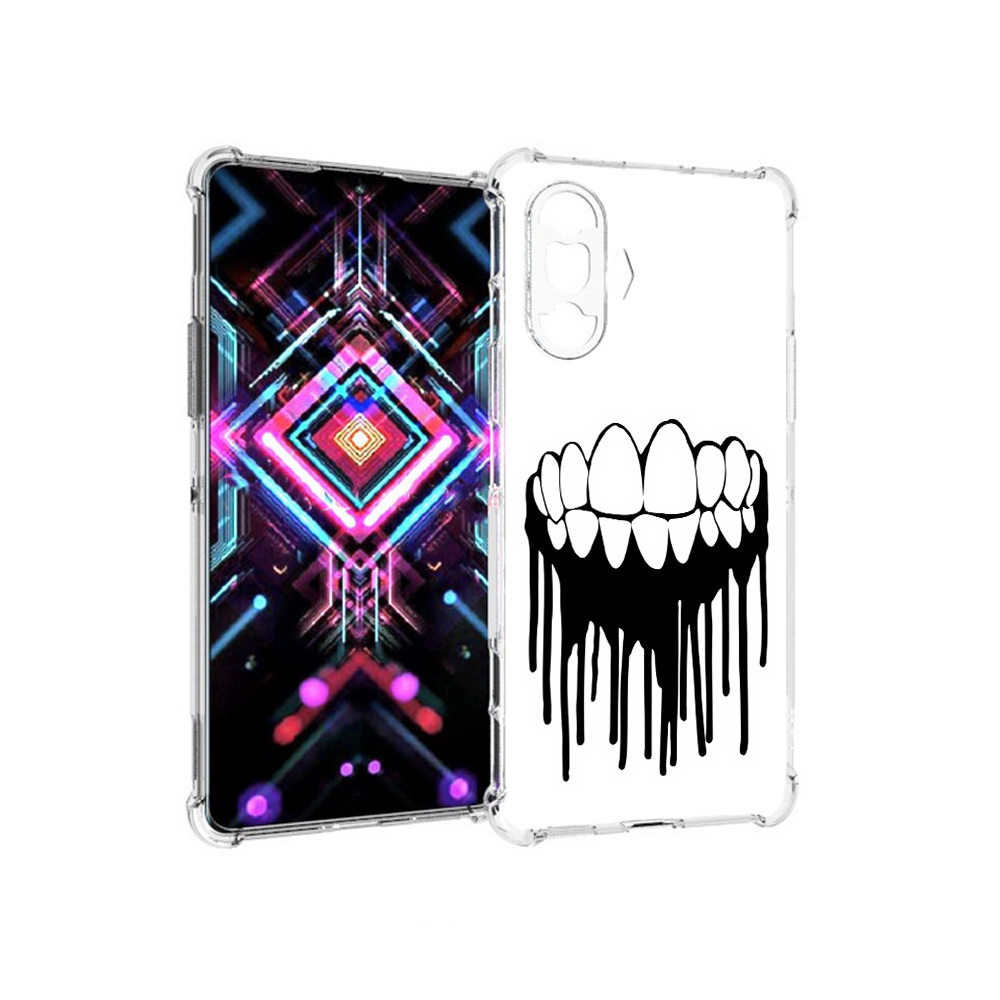 

Чехол MyPads Tocco для Xiaomi Poco F3 GT зубы (PT172450.277.372), Прозрачный, Tocco