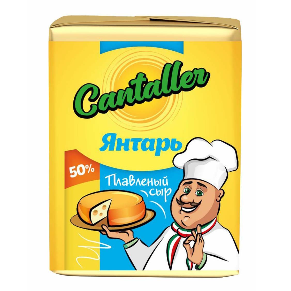 

Сыр плавленый Cantaller Янтарь 50% БЗМЖ 80 г