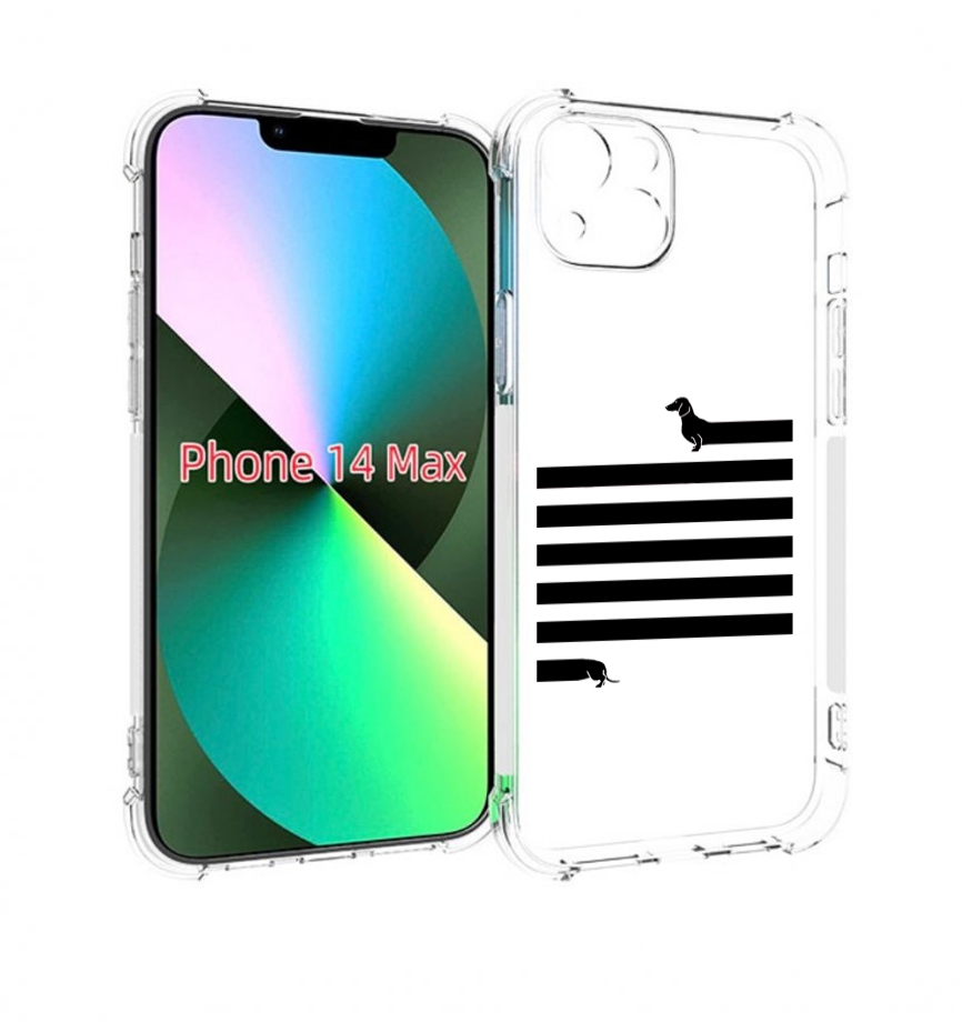 

Чехол MyPads длинная-такса для iPhone 14 Plus (6.7), Прозрачный, Tocco
