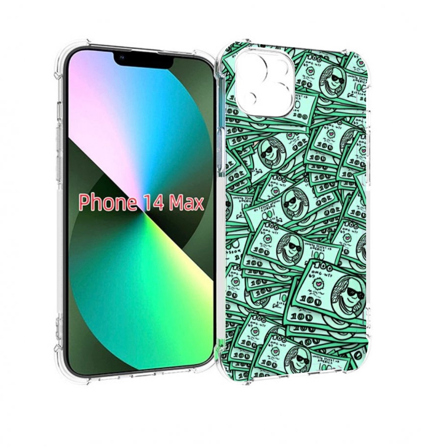 

Чехол MyPads доллары картинка для iPhone 14 Plus (6.7), Прозрачный, Tocco