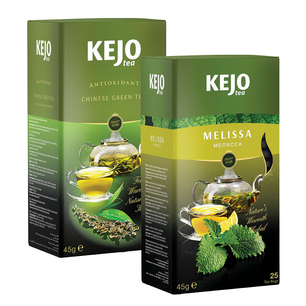 

Набор чая KEJOfoods Зеленый китайский 25 пакетиков, Мелисса 25 пакетиков