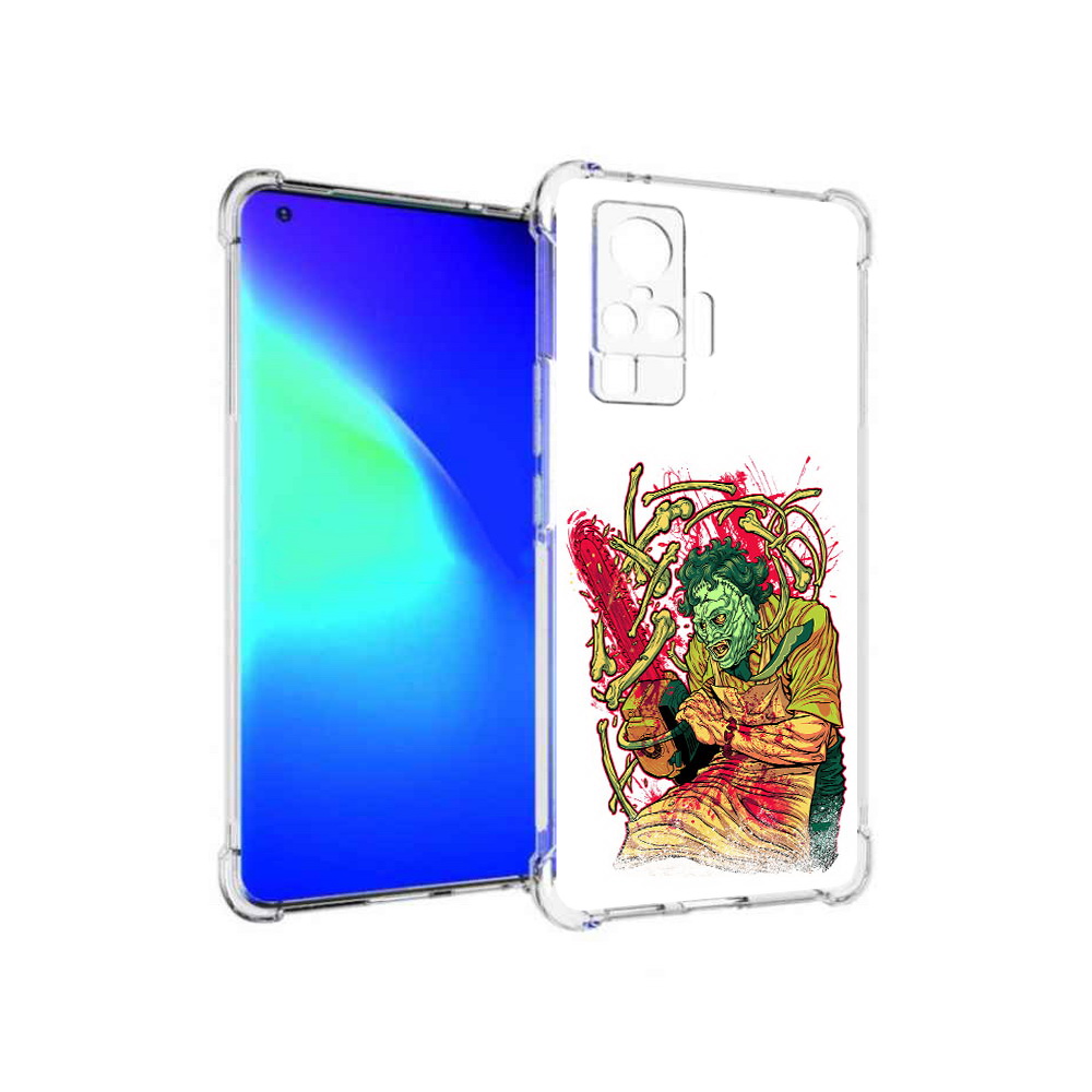 

Чехол MyPads Tocco для Vivo X50 Pro яркий мясник (PT151209.405.711), Прозрачный, Tocco