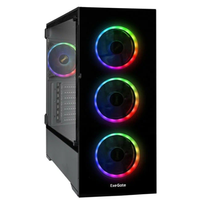 Корпус компьютерный ExeGate (EX295115RUS) черный
