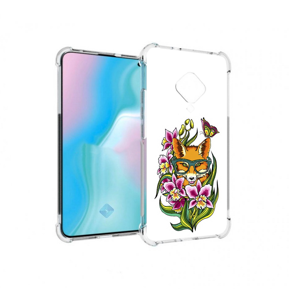 

Чехол MyPads Tocco для Vivo S5 Лиса в цветах (PT226962.406.108), Прозрачный, Tocco