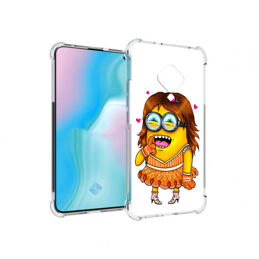 

Чехол MyPads Tocco для Vivo S5 Миньон девочка (PT226962.406.116), Прозрачный, Tocco