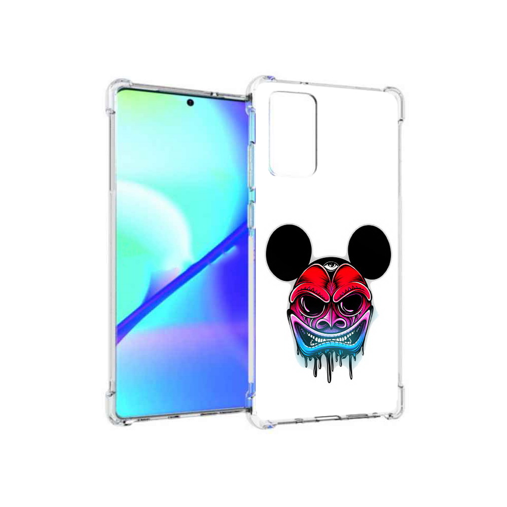 

Чехол MyPads Tocco для Samsung Galaxy Note 20 микки в маске (PT152536.527.473), Прозрачный, Tocco