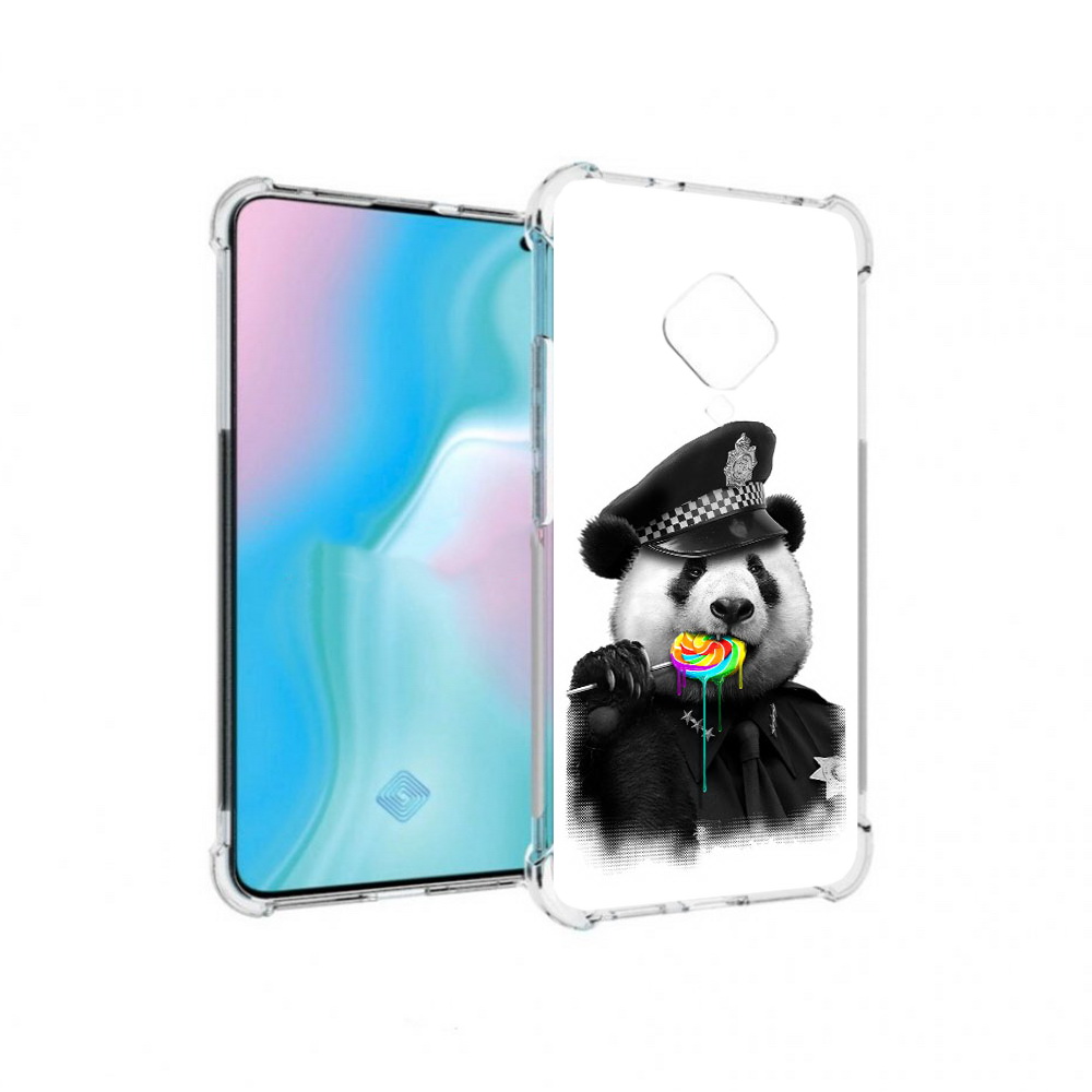 

Чехол MyPads Tocco для Vivo S5 Панда полиция (PT226962.406.130), Прозрачный, Tocco