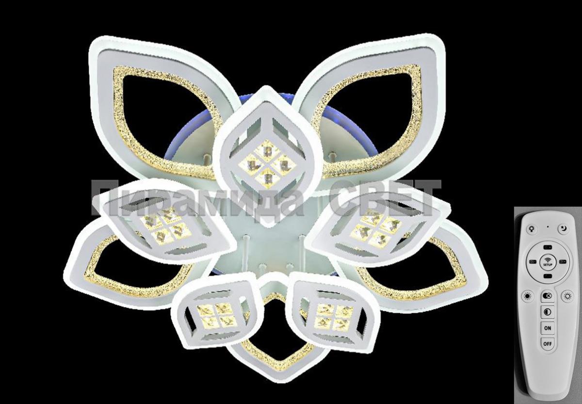 фото Потолочный светильник nina lighting 3268/5+5 - sl rgb wh led (320+26w)
