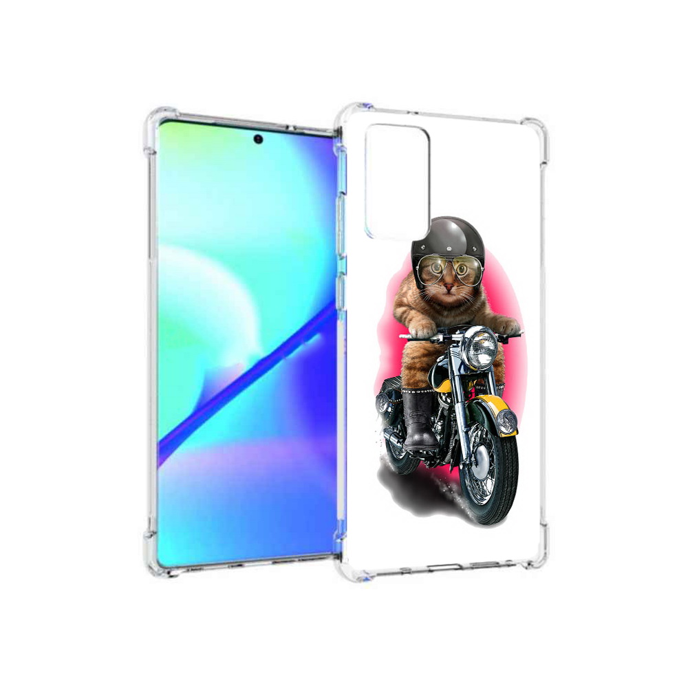 

Чехол MyPads Tocco для Samsung Galaxy Note 20 мото-кот (PT152536.527.485), Прозрачный, Tocco