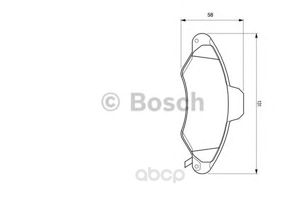 

Тормозные колодки Bosch дисковые передние 0986424644