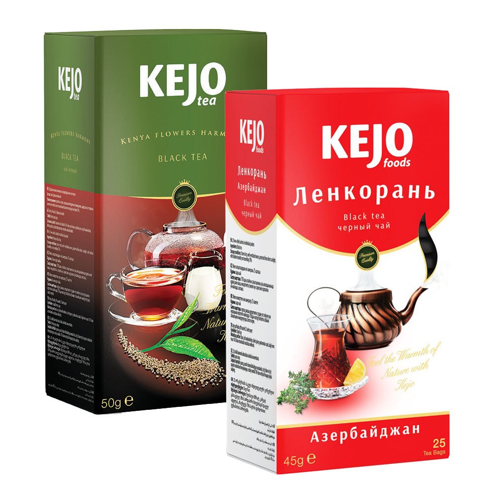 

Набор чая KEJOfoods Кения черный 25 пакетиков, Ленкорань черный 25 пакетиков