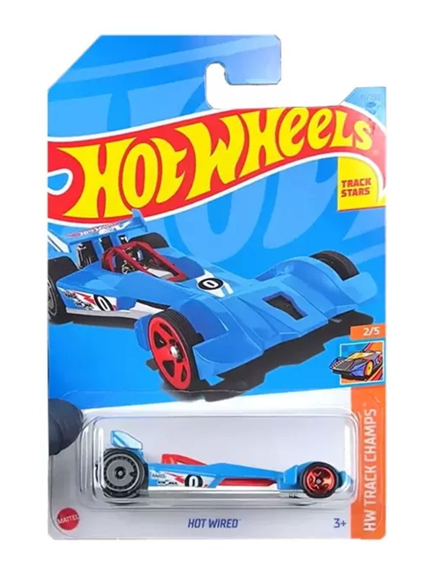 Машинка Hot Wheels легковая машина HKH66 металлическая HOT WIRED голубой машинка hot wheels сани hkk46 металлическая ice shredder голубой