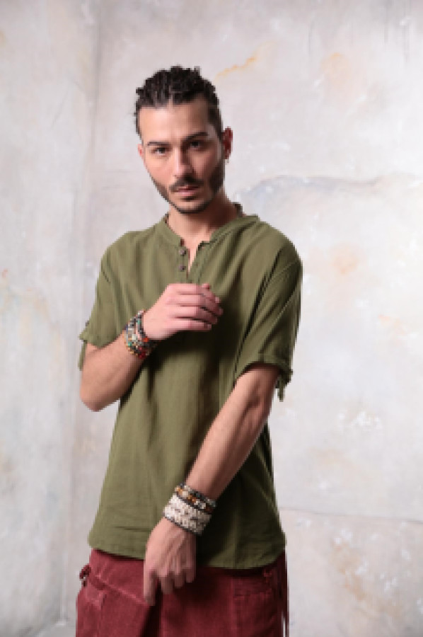 

Рубашка мужская Saman Butik 6205 зеленая M (доставка из-за рубежа), Зеленый, 6205