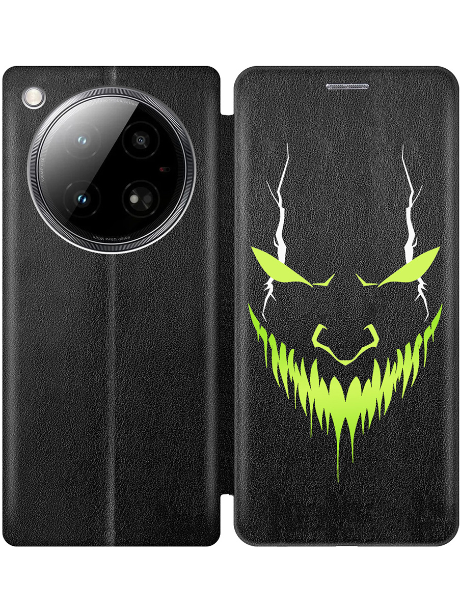 

Чехол-книжка на Infinix Zero 40 4G с принтом "Evil Face" черный, Черный;белый;зеленый, 786722351