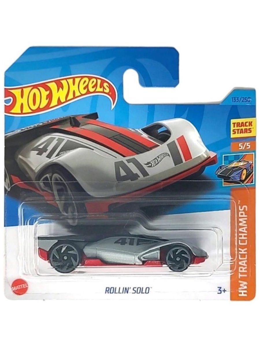 Машинка Hot Wheels легковая машина HKG41 металлическая ROLLIN SOLO серый