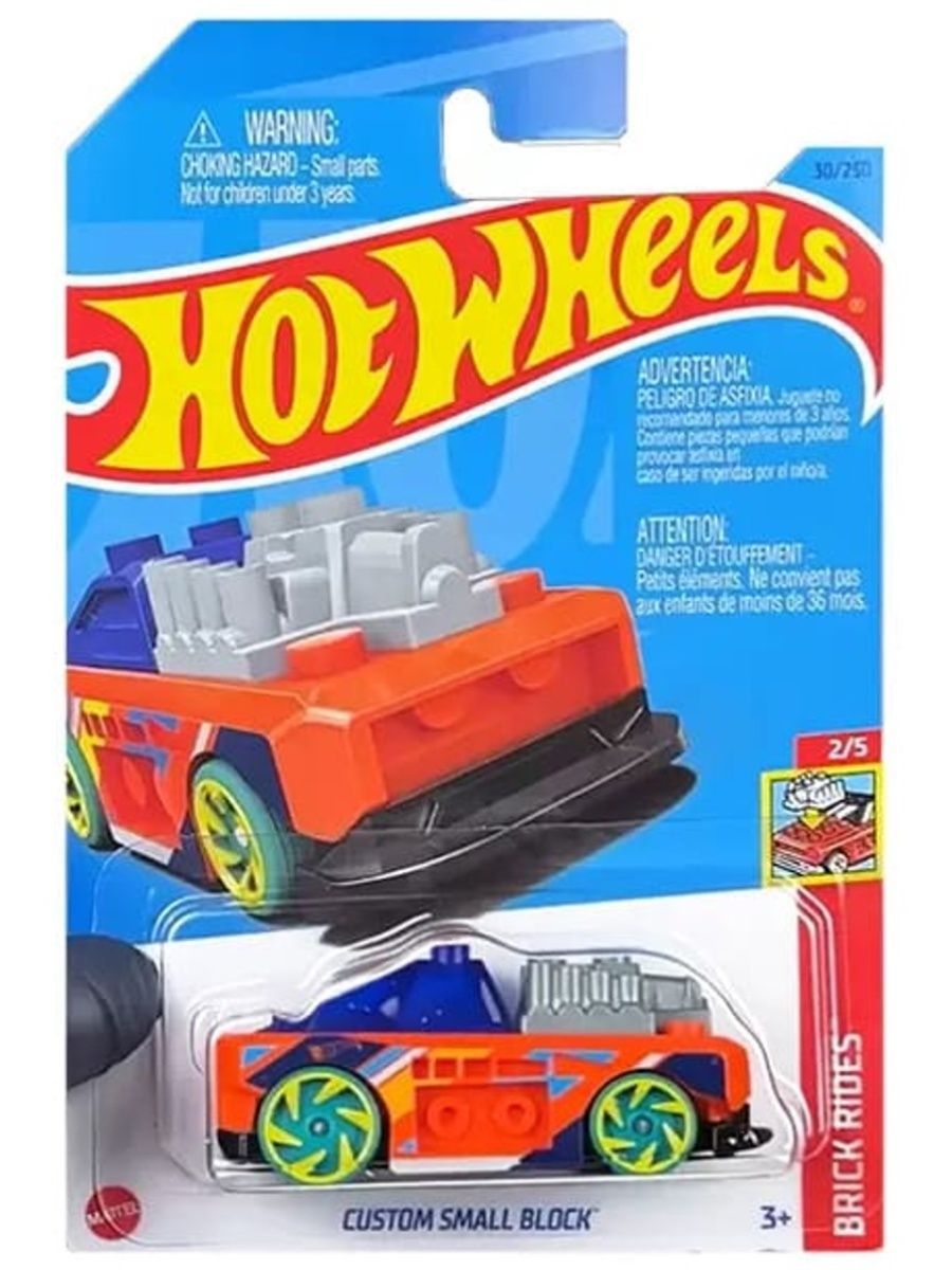 Машинка Hot Wheels легковая машина HKH16 металлическая CUSTOM SMALL BLOCK оранжевый машинка hot wheels легковая машина hkh66 металлическая hot wired голубой