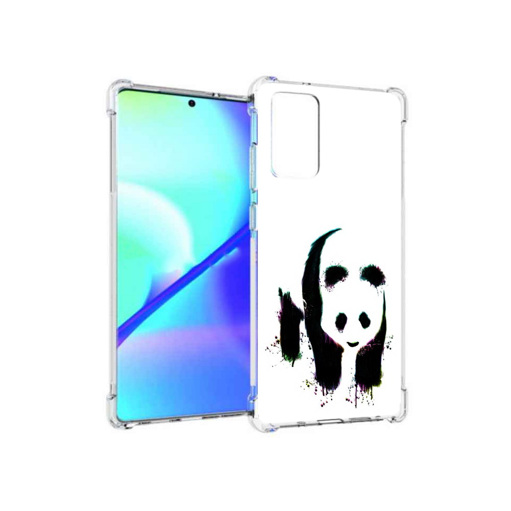 

Чехол MyPads Tocco для Samsung Galaxy Note 20 панда в акварели (PT152536.527.532), Прозрачный, Tocco