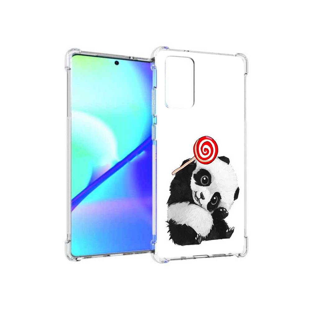 

Чехол MyPads Tocco для Samsung Galaxy Note 20 панда с леденцом (PT152536.527.534), Прозрачный, Tocco