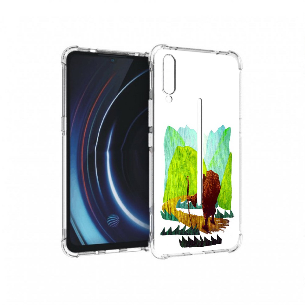 

Чехол MyPads Tocco для Vivo iQOO Лесная тропа (PT226955.389.106), Прозрачный, Tocco