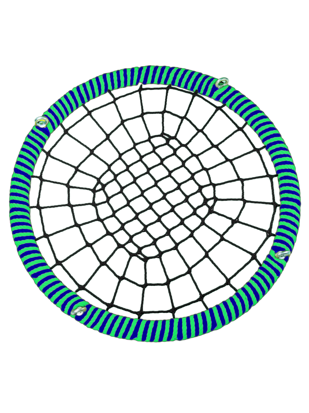 

Качели-гнездо JINN КТ/РГ/140/102/16/8/З/С-Ч/КГ 140x140 см черный, синий, зеленый, KST-515993