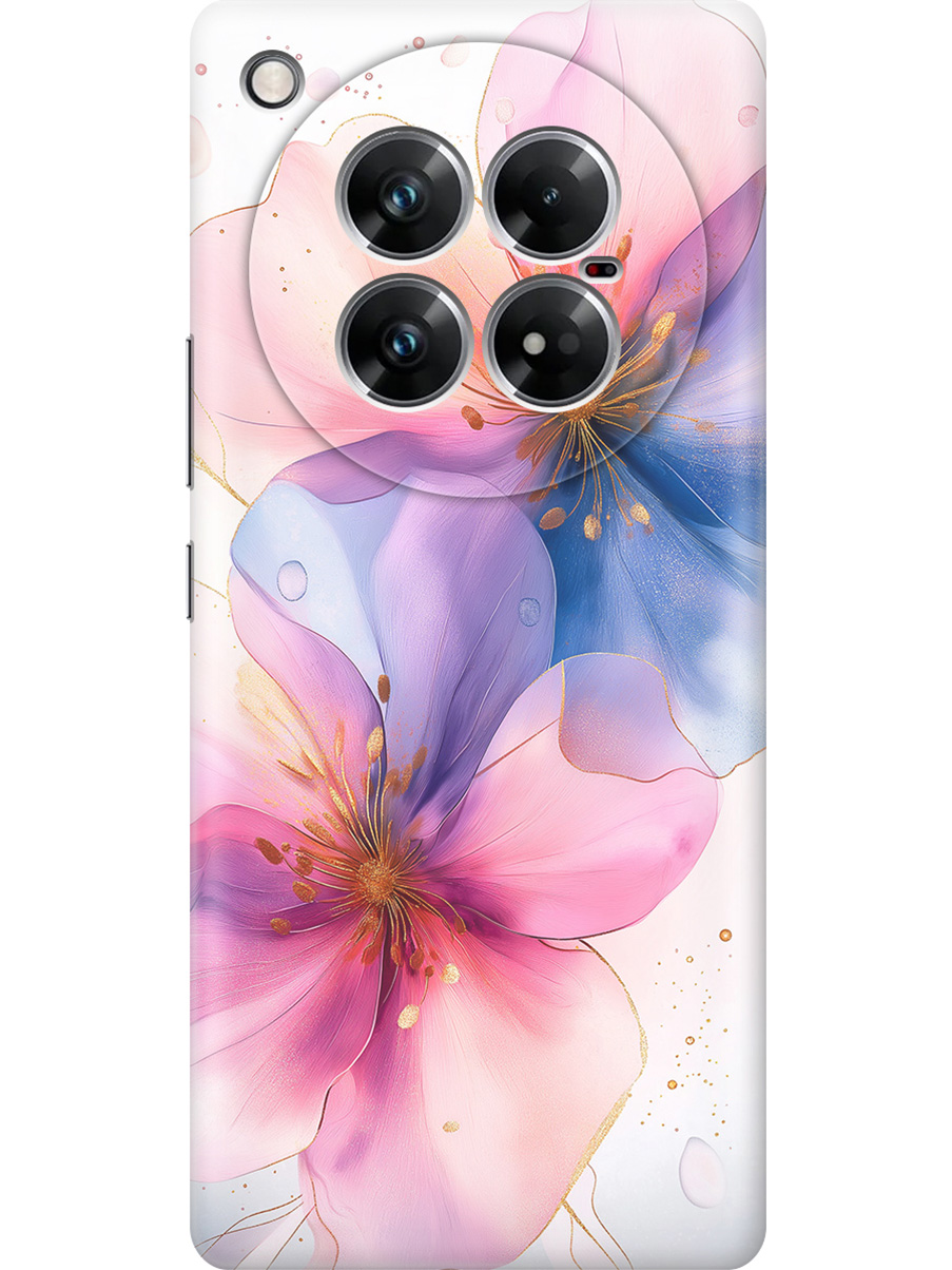 

Силиконовый чехол на Infinix Zero 40 5G с принтом "Магические цветочки", Прозрачный;белый;розовый;синий, 786721123